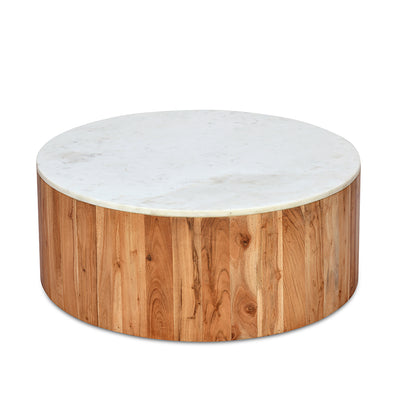Nilkamal Oaken Marble Coffee Table (White)