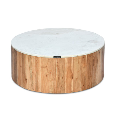 Nilkamal Oaken Marble Coffee Table (White)