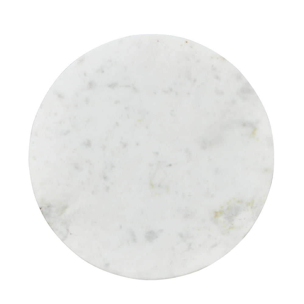 Nilkamal Oaken Marble Side Table (White)