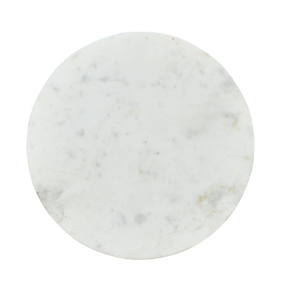 Nilkamal Oaken Marble Side Table (White)