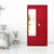 Nilkamal Olympus 2 Door with Mirror  Steel Wardrobe (Cherry Red / White)