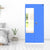 Nilkamal Olympus 2 Door with Mirror Steel Wardrobe (Blue/White)