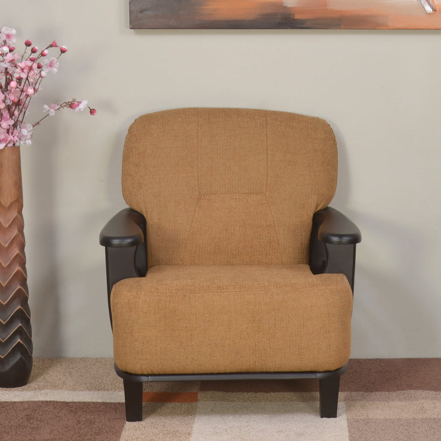 Nilkamal Lords 1 Seater Sofa Fabric (Walnut/Brown)