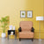 Nilkamal Lords 1 Seater Sofa PVC - Walnut/Brown