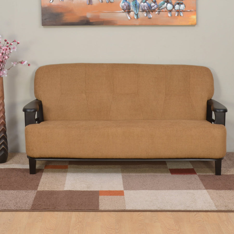 Nilkamal Lords 3 Seater Sofa Fabric (Walnut / Brown)