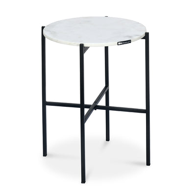 Nilkamal Otrac Marble Side Table (White)