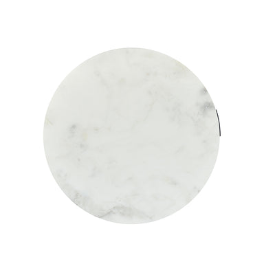 Nilkamal Otrac Marble Side Table (White)