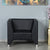 Nilkamal Reed 1 Seater Sofa (Black)