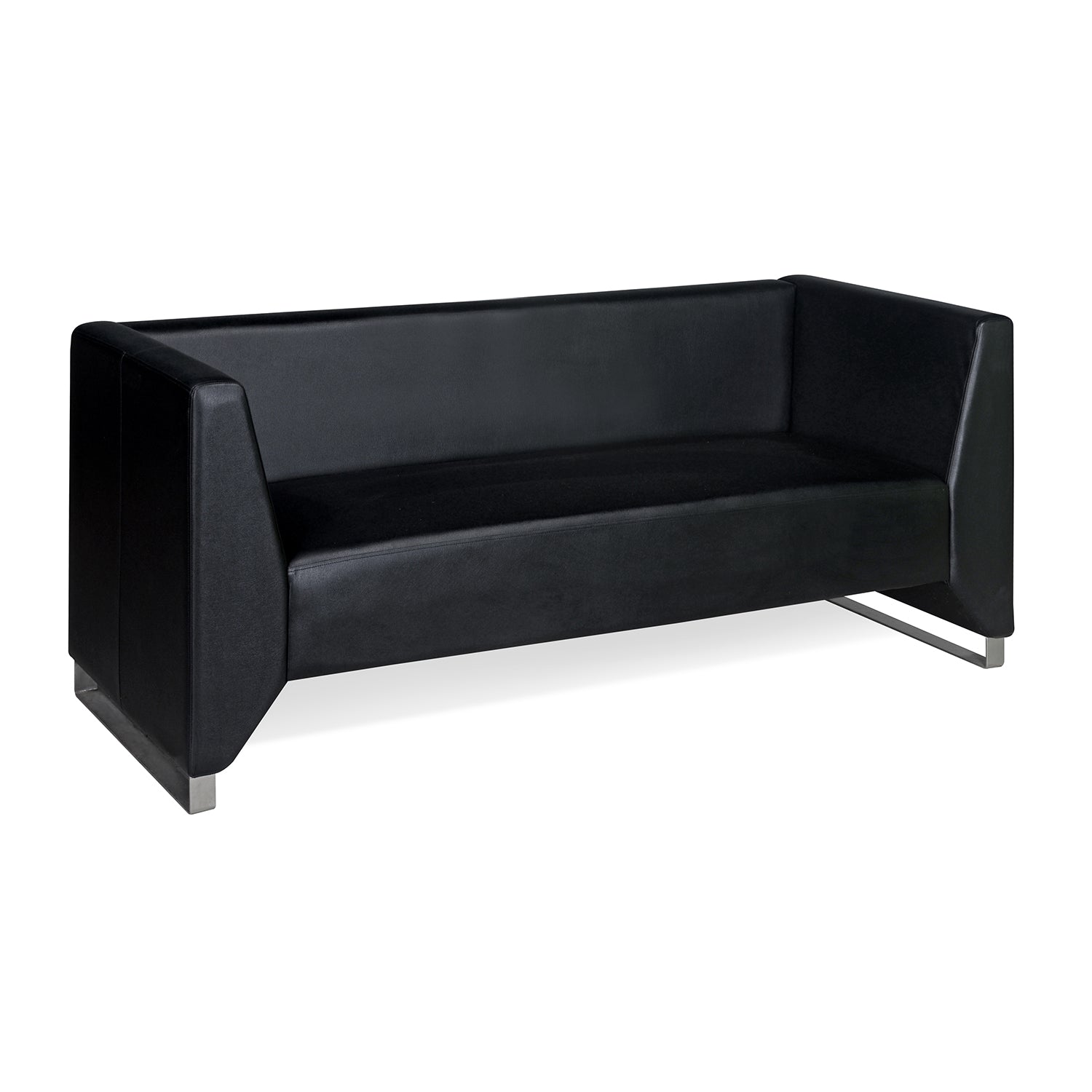 Nilkamal Reed 3 Seater Sofa (Black)