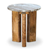 Nilkamal Taurus Marble Side Table (Natural / Honey)