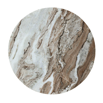 Nilkamal Taurus Marble Side Table (Natural / Honey)