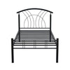 Nilkamal Lucas Neo Metal Single Bed (Black)
