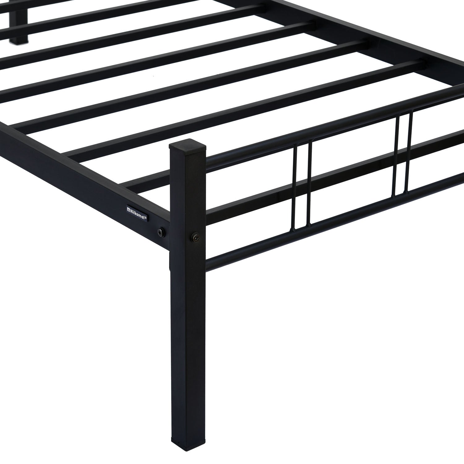 Nilkamal Lucas Neo Metal Single Bed (Black)
