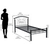 Nilkamal Lucas Neo Metal Single Bed (Black)