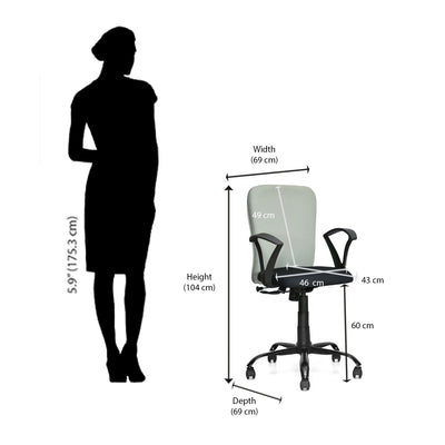 Nilkamal Lusaka Mid Back Office Chair