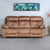 Nilkamal Veraton 3 Seater Recliner Fabric Sofa (Light Brown)