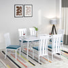 Nilkamal Lawson 6 Seater Dining Set (White)