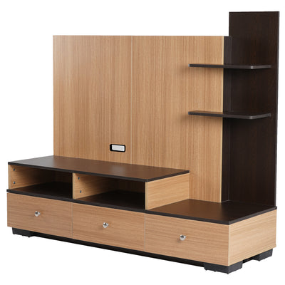 Nilkamal Macario Wall Unit (New Wenge / Urban Teak)