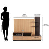 Nilkamal Macario Wall Unit (New Wenge / Urban Teak)