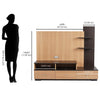 Nilkamal Macario Wall Unit (New Wenge / Urban Teak)