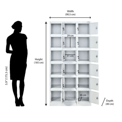 Nilkamal Magna 18 Personal Locker (Grey)