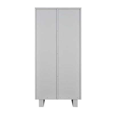Nilkamal Magna KD Glass Door Office Almira (Grey)