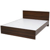 Nilkamal Arthur King Bed (Walnut) - Slight Side View