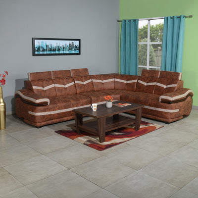 Nilkamal Maverick Corner Sofa Brown Nilkamal Furniture