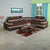 Nilkamal Maverick Corner Sofa (Dark Brown)