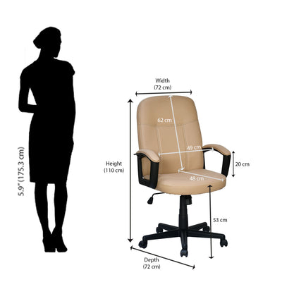 Nilkamal Mayor Mid Back Chair