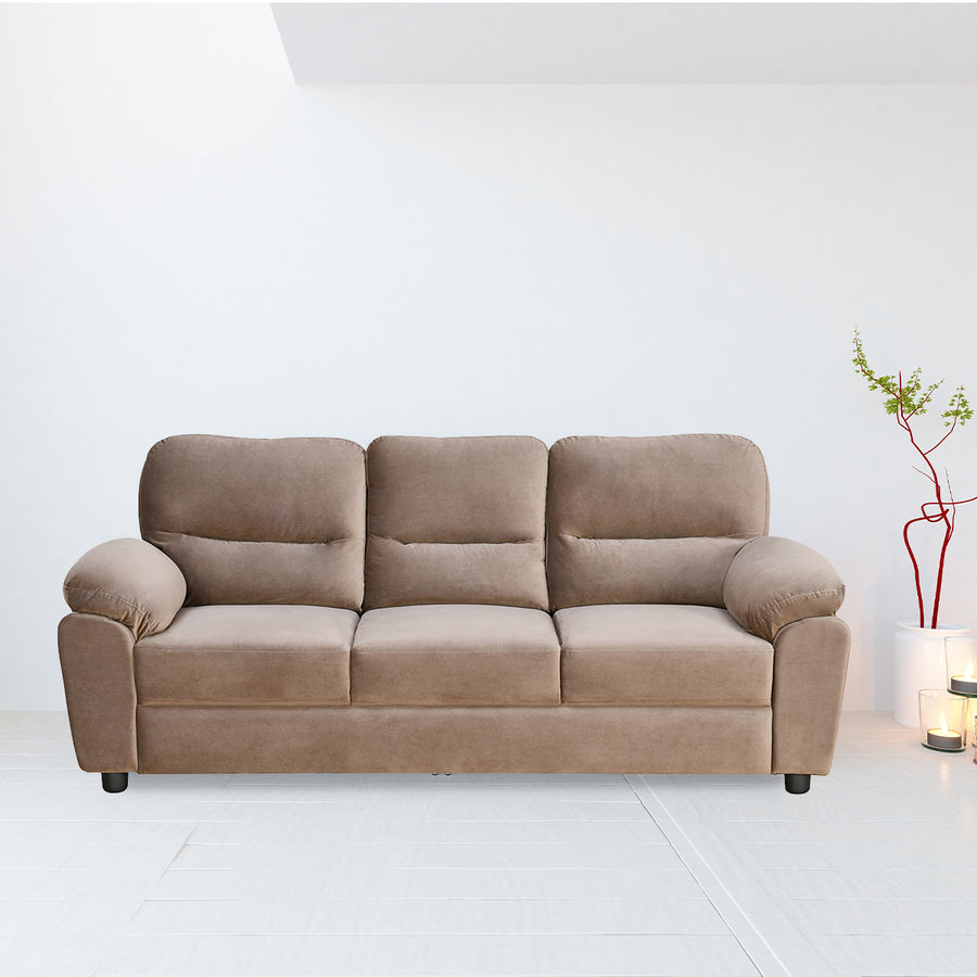 Nilkamal Barstow 3 Seater Sofa (Brown)