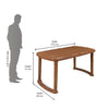 Nilkamal Mega Dining Table - Size In Centimeter