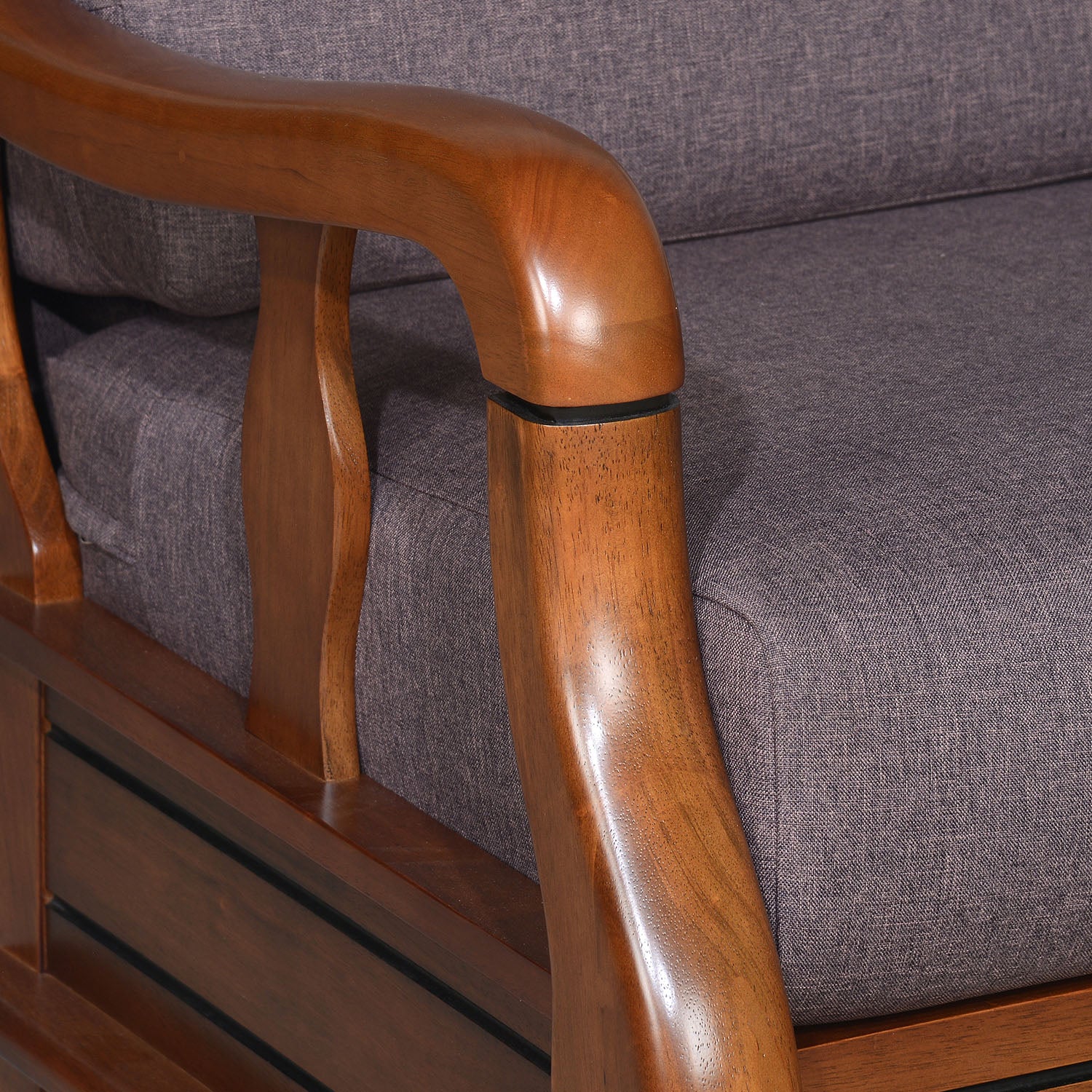 Nilkamal Melbourne 3 Seater Sofa (Wenge)