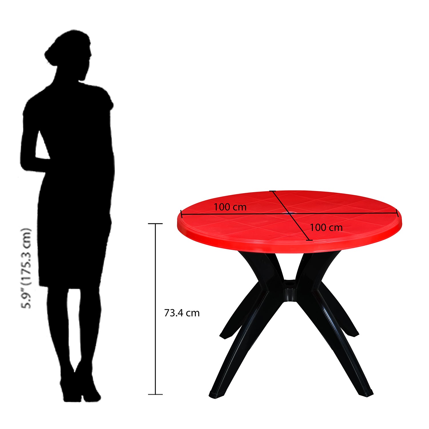 Nilkamal Meridian Kross Leg Dining Table