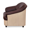 Nilkamal Mifa 1 Seater PVC Sofa (Maroon / Beige)