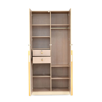 Nilkamal Mirage 2 Door Wardrobe (Ivory)