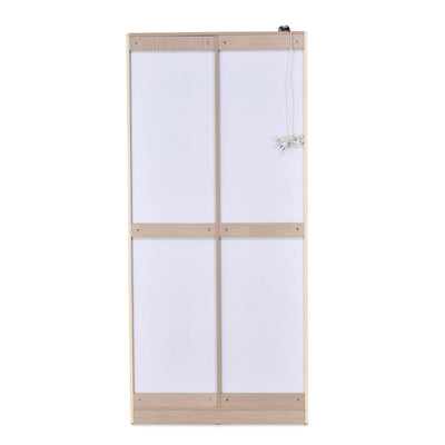 Nilkamal Mirage 2 Door Wardrobe (Ivory)