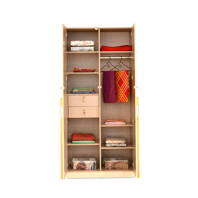 Nilkamal Mirage 2 Door Wardrobe (Ivory)