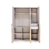 Nilkamal Mirage Engineered Wood 3 Door Wardrobe (Ivory)
