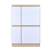 Nilkamal Mirage Engineered Wood 3 Door Wardrobe (Ivory)