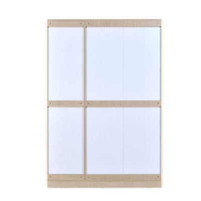 Nilkamal Mirage Engineered Wood 3 Door Wardrobe (Ivory)