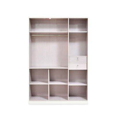 Nilkamal Mirage Engineered Wood 3 Door Wardrobe (Ivory)