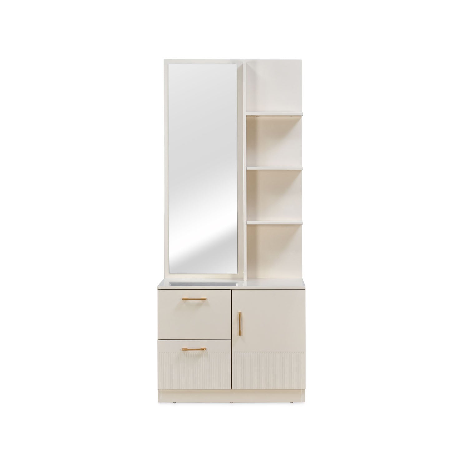 Nilkamal Mirage Engineered Wood Dresser Table (Ivory)