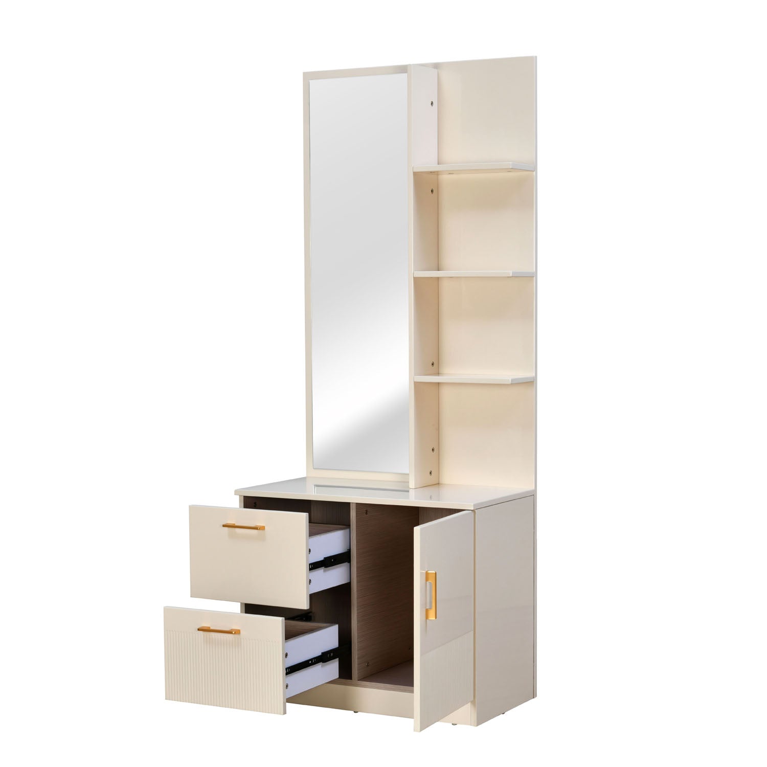 Nilkamal Mirage Engineered Wood Dresser Table (Ivory)