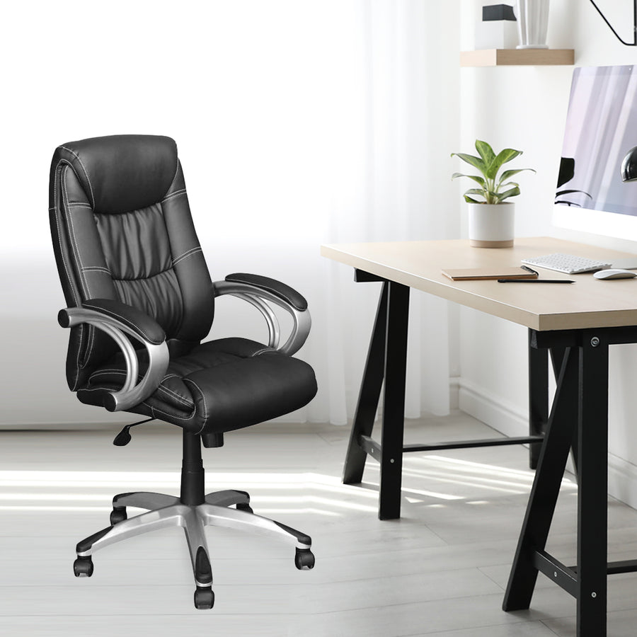 Nilkamal Libra High Back Office Chair (Black/Black)