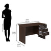 Nilkamal Maximus 4 ft Office Table (New Wenge)