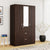 Nilkamal Mozart 3 Door Wardrobe with Mirror (New Wenge)