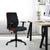 Nilkamal Nile Neo Low Back Upholstered Office Chair with Push Back Mechanism (Black)