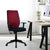 Nilkamal Nile Neo Mid Back Upholstered Office Chair with Push Back Mechanism (Maroon)