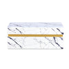 Nilkamal Mondrian Marble Pattern Top Center Table (White)